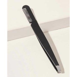 Eyebrow Tweezer with Eyebrow Brush Comb Stainless Steel